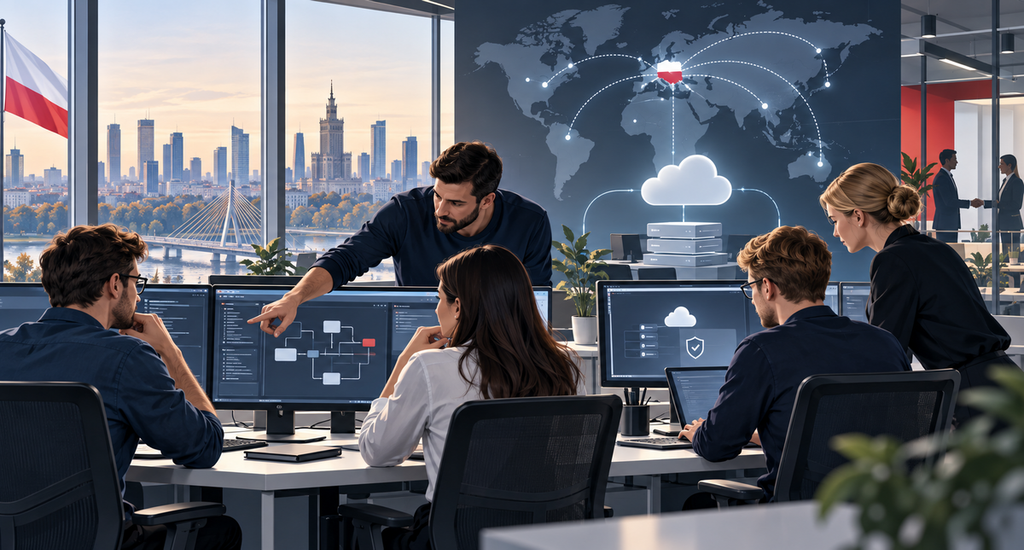Team di sviluppo software e collaborazione SaaS in Polonia