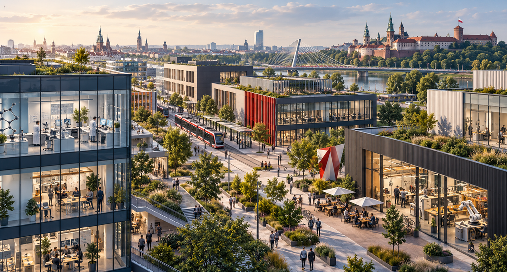 Innovation districts connecting business, research and startups in Poland