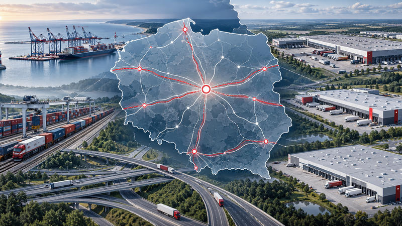 Logistics parks and investment locations across Poland