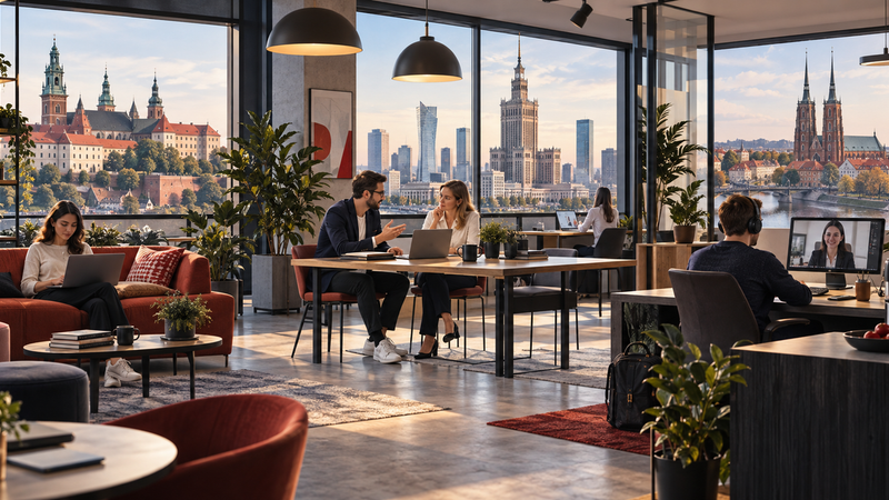 Spazi di coworking a Cracovia, Varsavia e Breslavia