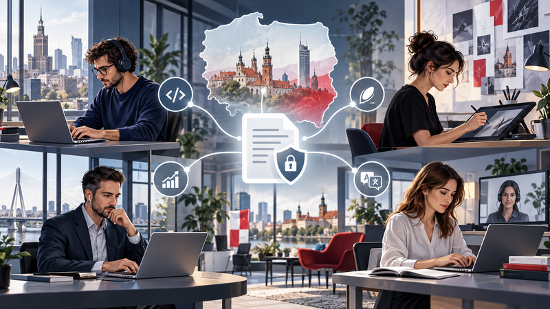 Collaborazione con freelance e professionisti indipendenti in Polonia