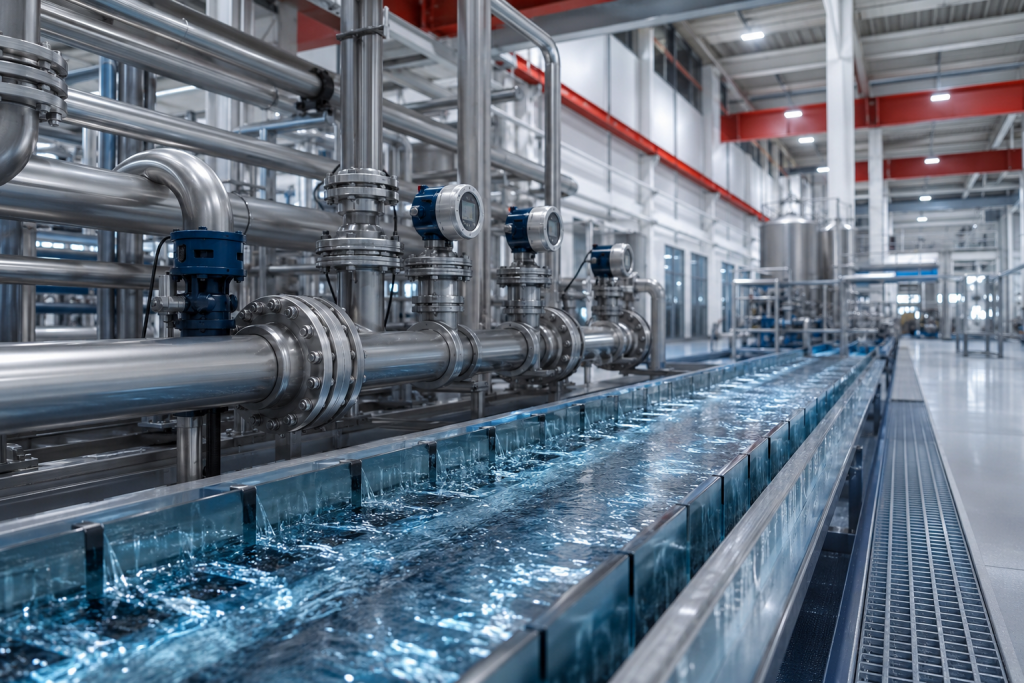 Industrial water treatment system for water-resilient manufacturing in Poland