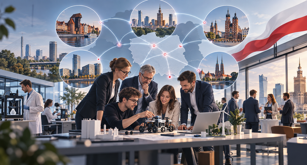 Startup incubators and accelerators supporting innovation in Poland