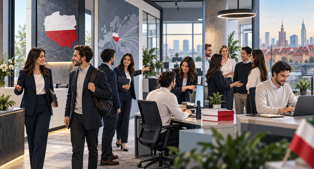 Preparazione dell’onboarding dei dipendenti in un team internazionale in Polonia